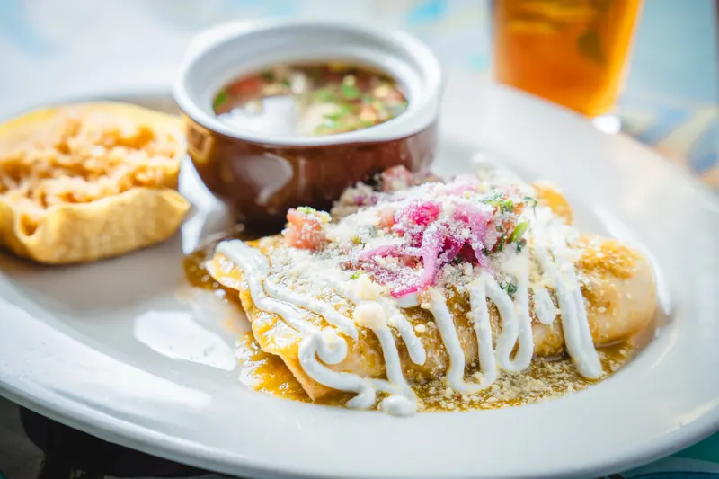 Enchiladas verdes